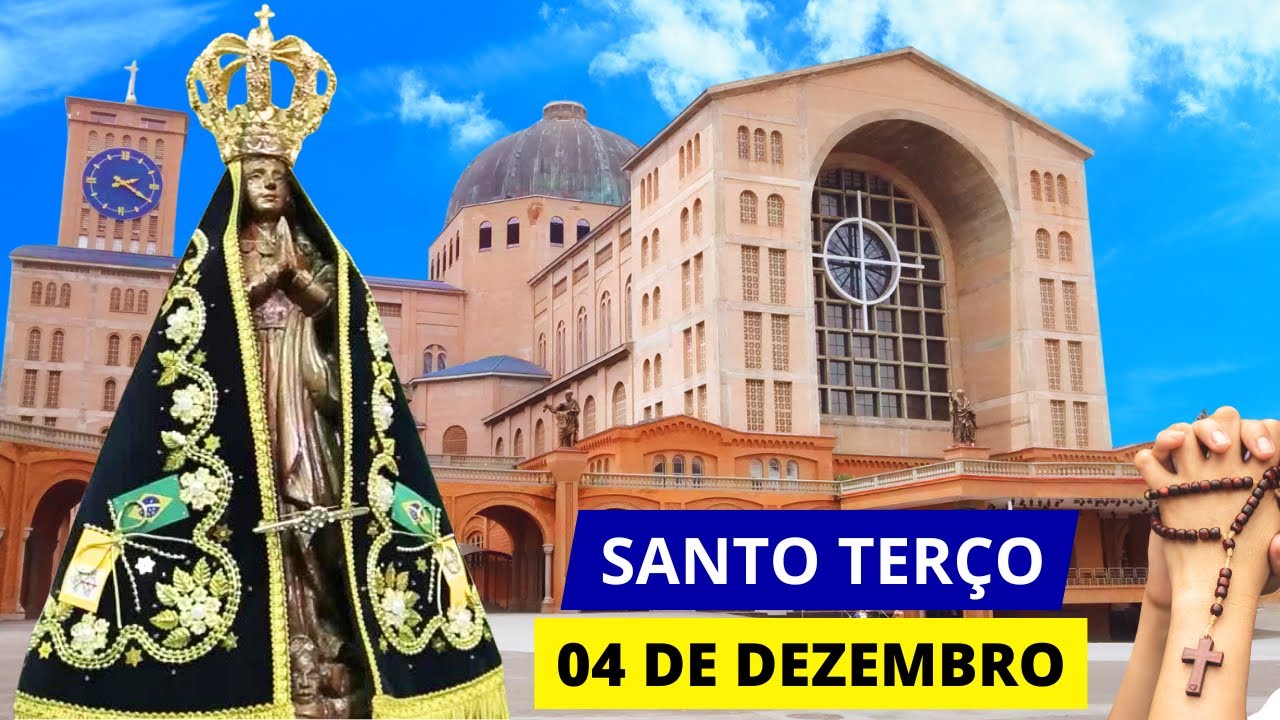 SANTO TERÇO DE APARECIDA DE HOJE - 04/12/2024 | MISTÉRIOS GLORIOSOS | QUARTA-FEIRA