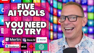 5 Amazing AI Tools You Need to Discover: Merlin, SteveAI, Descript, Scalenut & ELAI! 🤖