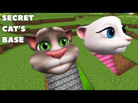 I found SECRET TALKING TOM AND ANGELA UNDERGROUND BASE in Minecraft!