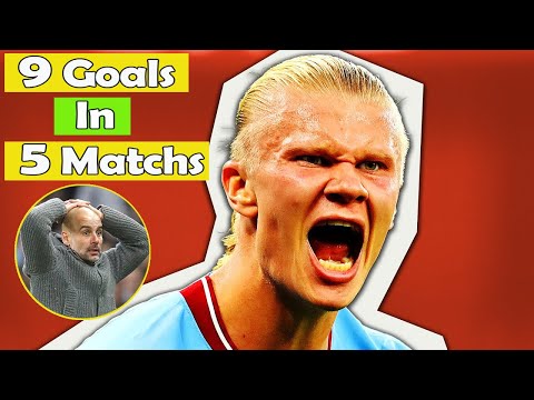 9 Goals  In 5 Match 🔥🔥🔥 How to Stop This Erling Haaland ?! Haaland is a Monster Under Pep Guardiola