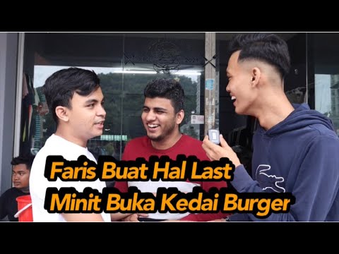 Faris Azri Buat Gila Buka Kedai Burger Pulak - Choii Burger