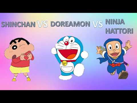 SHINCHAN VS DOREAMON VS NINJA HATTORI
