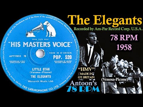 The Elegants | Little Star | HMV 78 rpm | 1958 Great Britain