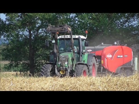 Strohpressen/ Fendt 415 Vario + Kuhn FBP 3135 Intelliwrap