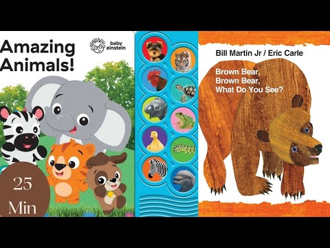 25 Minutes of Animal Books|| Compilation || Toddler approved ✅