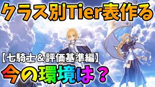 【FGO】各クラスの評価Tierを皆の意見を聞きながら作る【前編：七騎士＆評価基準決め編】