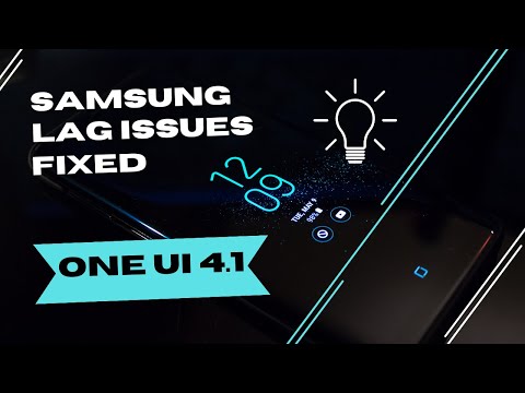 how to fix samsung lag issue one ui 4.1 | android phone lag issue fixed | boost gaming performance