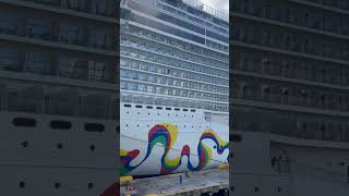 Colorful Cruise Ship 🚢 ✨️  #cruise #travelvlog