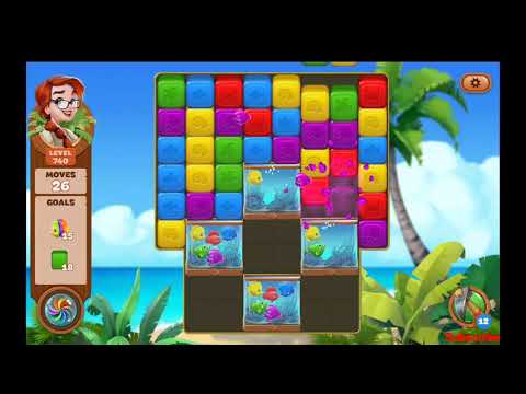 Lost Island Blast Adventure Level 740 NO BOOSTERS - A S GAMING