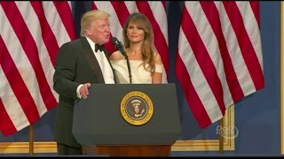 Trumps Speak At Inaugural Ball