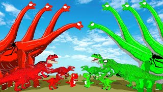 Jurassic Park - Best Dinosaurs: Red T-rex vs Green T-rex: T-Rex Evolution 1993-2025