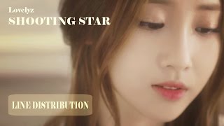 Lovelyz - Shooting Star/작별하나 Line Distribution (Color Coded)