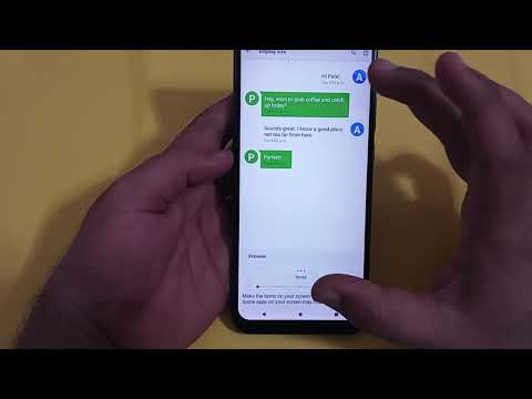 LG w41 display size setting, LG w41 mein display size change Karen