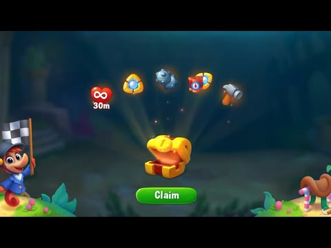 Fishdom Atlantis Cup 29 Level Underwater Race First Place Use Super Lightning