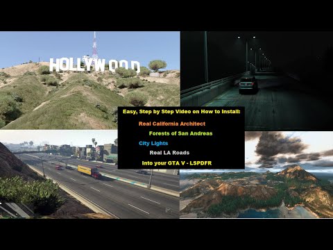 GTA V | GTA 5 | LSPDFR | Tutorial | How to Install LA Roads/Architect - Forest of SA and City Lights