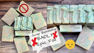 😳 EPIC FAIL❣️ BERGAMOT & HONEY CP Soap w/ Buttermilk & Honey - WHAT HAPPENED? | Ellen Ruth Soap