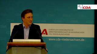 Sebastian Lechner MdL zum CDA-Niedersachsentag 2021