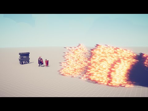 THREE SHIELDS vs EVERY GOD - Totally Accurate Battle Simulator