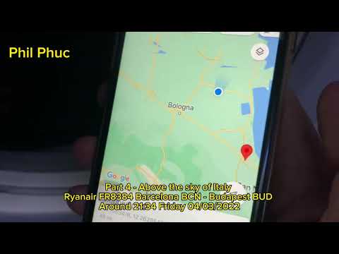 Part 4 - Above the sky of Italy - Ryanair FR8384 Barcelona BCN - Budapest BUD