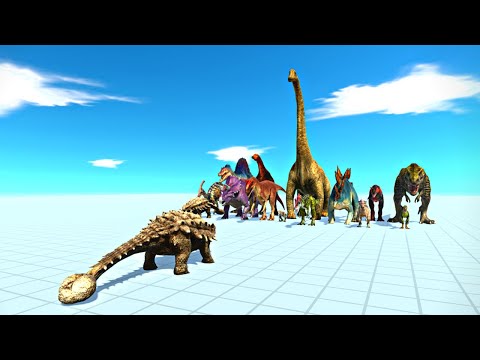 ANKYLOSAURUS vs EVERY DINOSAUR - Animal Revolt Battle Simulator