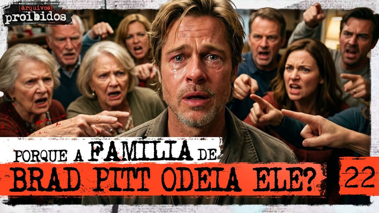 POR QUE A FAMÍLIA DE BRAD PITT ODEIA ELE? - Arquivos Proibidos #022