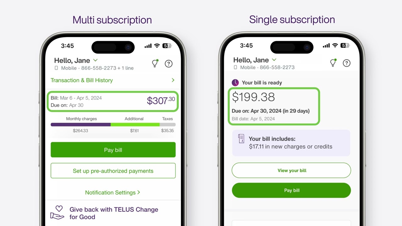 How to navigate your Mobility bill in the My TELUS app