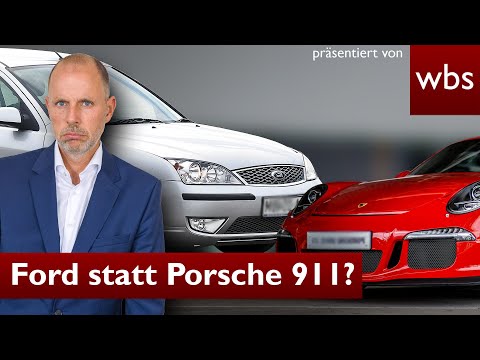 Ford statt 911er: Porsche-Fahrer klagt wegen" fehlendem Fahrvergnügen" | Anwalt Christian Solmecke