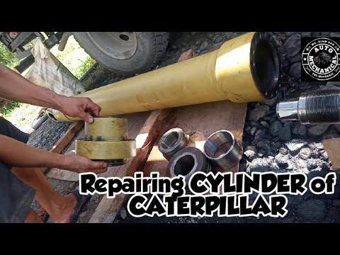 REPAIRING CYLINDER BOOM OF CATERPILLAR EXCAVATOR|BACKHOE|XIAM_BAH