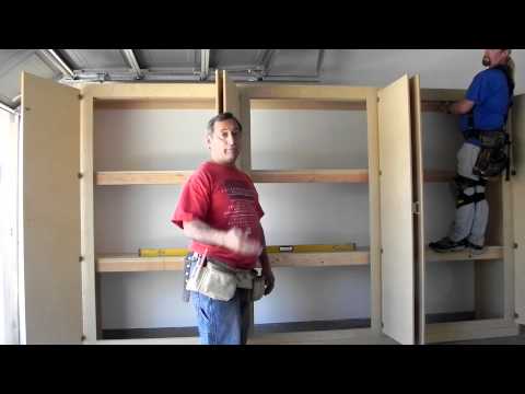 Manny's Organization Station HERCULEAN Garage storage cabinets.How to Build The strongest system.