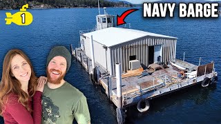 Turning a Declassified Navy Barge Into the ULTIMATE Floating Home (ep 1)