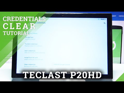 How to Clear Credentials on TECLAST P20HD – Remove All Licenses