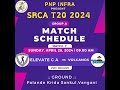 PNP INFRA PRESENTS | SRCA T20 2024 | DAY 4 | ELEVATE CA vs VOLCANOS |MATCH 7| PALANDE KRIDA SANKUL |