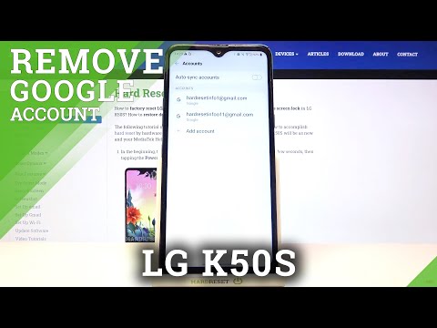 Gmail Account Managing on LG K50S - How to Logout from Gmail