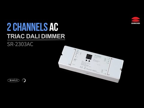 Димер AC TRIAC DALI Dimmer SR-2303AC два канала АС100-240 вольт 1,2 А SUNRICHER 16506 - фото 1 - id-p1928908142