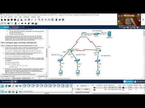 6.2.1 Packet Tracer - Configure Numbered Standard IPv4 ACLs