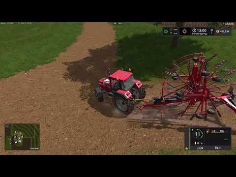 Farming Simulator 17 Autumn Oaks Ep. 10 Rowing and Baling