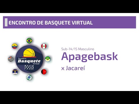 Encontro de Basquete Virtual - APAGEBASK x Jacareí - Categoria Sub-14/15 Masculino