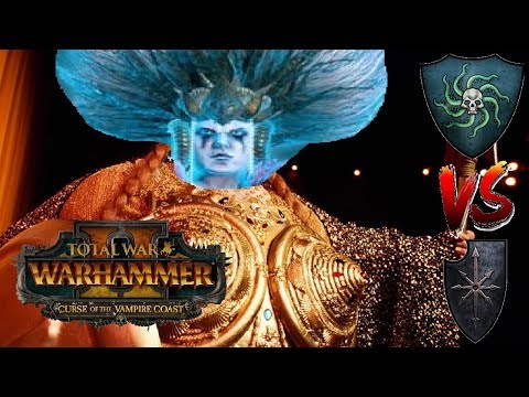 Vampire Coast vs Chaos | CYLOSTRA FIN SLAP - Total War Warhammer 2