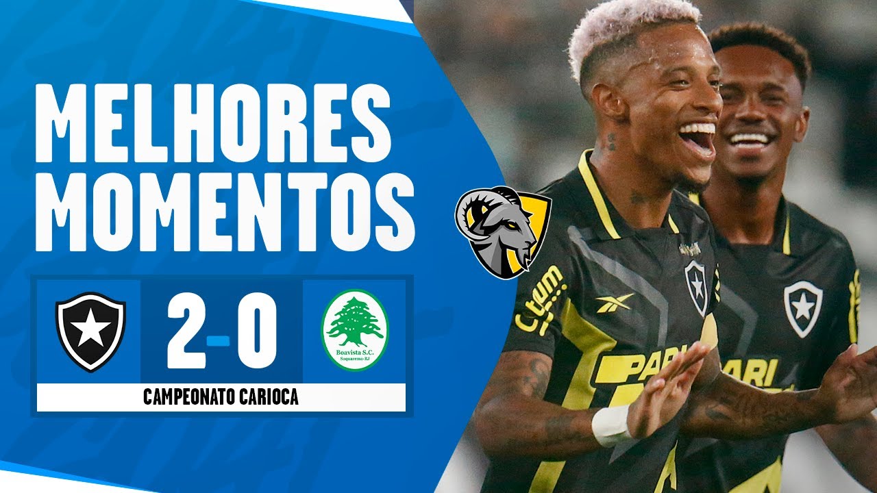 VÍDEO | Gols e melhores momentos da vitória do Botafogo por 2 a 0 sobre o Boavista na final da Taça Rio