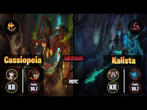Zenit CASSIOPEIA (ADC) [Conqueror] VS KALISTA - Challenger KR Patch 10.7