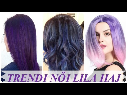 , title : 'Trendi női lila haj'