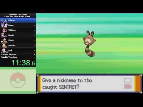 Pokemon Soul Silver - Pinsir Starter Speedrun in 3:42:33 (Custom Starter)
