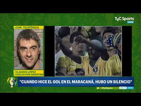 El Piojo López y su gol que provocó "silencio" en Brasil