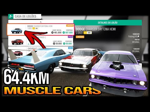 Forza Horizon 4 - 64.4KM RACE with CLASSIC AUCTION MUSCLE CARS