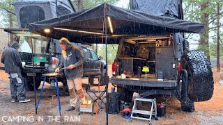 Rainy Sierra Camp on Upper Buttermilk Trail | Tacoma Overland Adventure