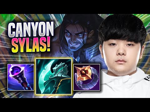 CANYON CRAZY GAME WITH SYLAS! - DK Canyon Plays Sylas JUNGLE vs Maokai! | Preseason 2023