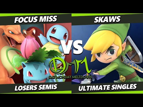 DAT MM Losers Semis - Focus Miss (Pokemon Trainer) Vs. Skaws (Toon Link) Smash Ultimate - SSBU