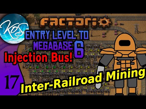Factorio - Entry Level to Megabase 6: Injection Bus 17 - MORE STONE MINING