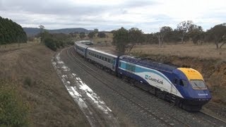 preview picture of video 'XPT in the hills : HST down under : Australian trains and railroads'