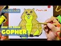 Draw A Happy Gopher Simple Draw